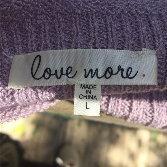 Love More lavender sweater knit cropped camisoleHP 24 - Picture 4 of 8